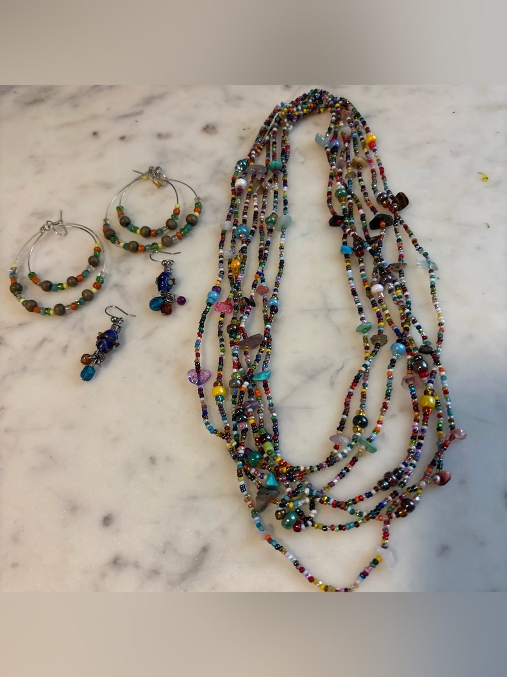 Beaded jewelry lot